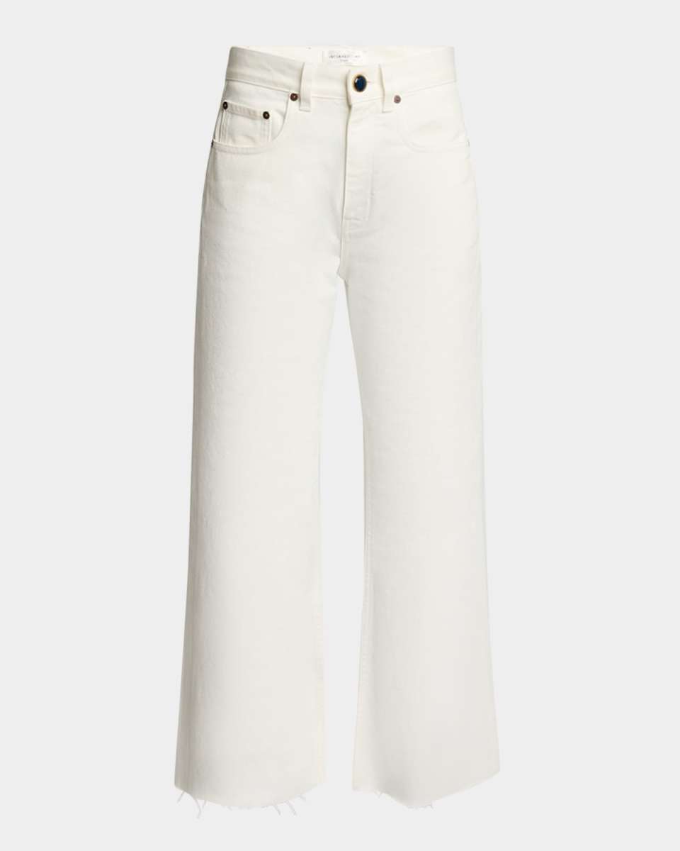 High-Rise Wide-Leg Crop Jeans